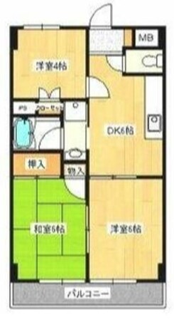 パストラル湘南の物件間取画像